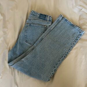 Abercrombie & Fitch Light Blue 90s straight Ultra high rise
